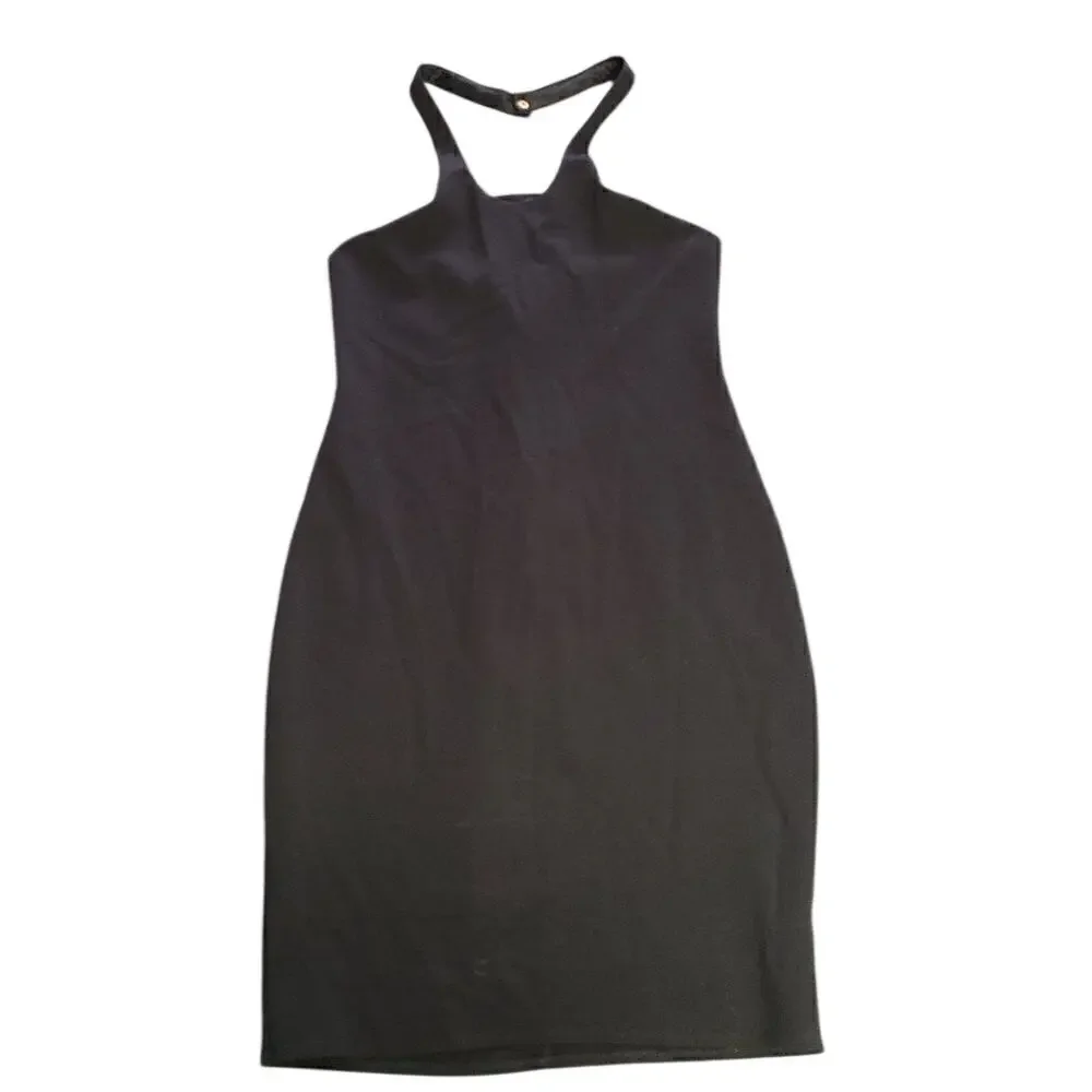 Topshop cross halter dress